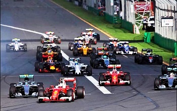 Старт гонки Формулы-1 2016 года в Мельбурне