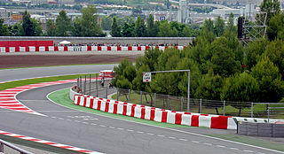 Трасса Формулы-1 в Каталунье, въезд на пит-лейн