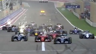 Старт гонки Формулы-1 2015 года в Барселоне