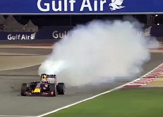 Финиш Риккардо на гонке Формулы-1 2015 года в Бахрейне