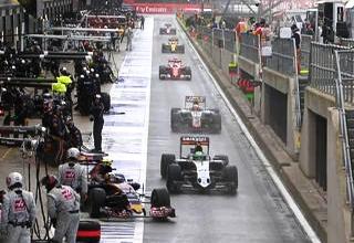 Первый пит-стоп гонки Формулы-1 2016 года на Сильверстоуне