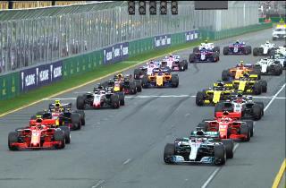 Старт гонки Формулы-1 2018 года в Мельбурне