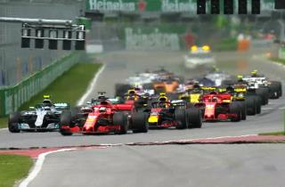 Старт гонки Формулы-1 2018 года в Монреале
