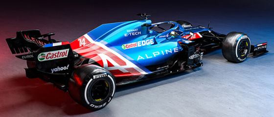 Мир Формулы-1: болид Alpine A521 2021 года