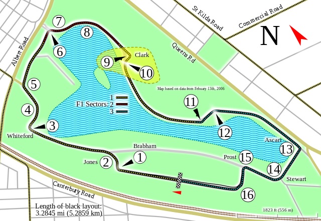 Трасса чемпионата Формула-1 в Альберт-парке