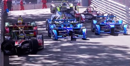 Завал на гонке Формулы-Е 2015 года в Монако