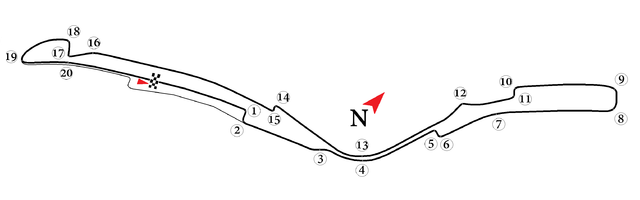 Схема трассы Формулы-Е в Пунта-дель-Эсте