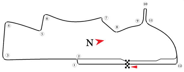 Схема трассы Формулы-Е в Путраджае