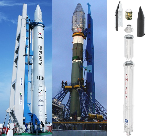 РН Hapo-1 Союз-2.1в Ангара-1.2