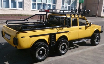 Пикап ВАЗ-2329 с 6-ю колесами
