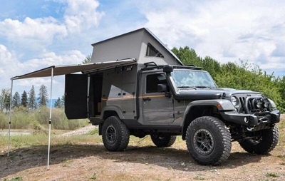 Вид автодома на базе Jeep Wrangler