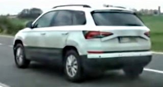 Кроссовер Skoda Karog на любительском видео