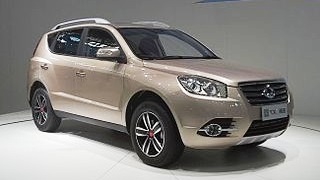 Geely Emgrand X7 прошел рестайлинг