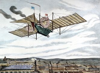 Летающий автомобиль Уильям Сэмюэля Хенсона и Джона Стрингфеллоу, 1841 год