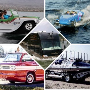 Настоящий плавучий автодом на колесах и еще четыре необычные машины-амфибии, которые можно найти в продаже