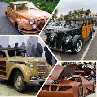 Авто-Буратино: шесть машин, кузов которых полностью или частично сделан из дерева