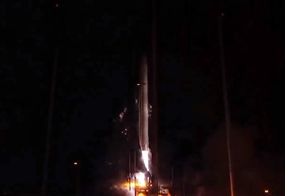 Ночной старт ракеты-носителя Терран-1